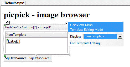 Default template for the ImageID field